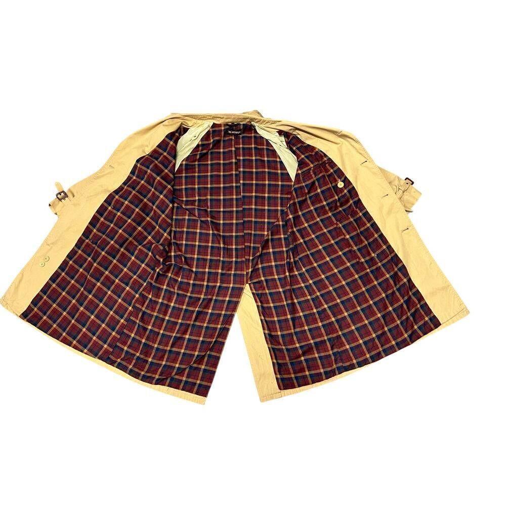 YVES SAINT LAURENT VINTAGE TRENCHCOAT WITH PLAID INTERIOR SIZE 54 EU SIZE L USA - Picture 8 of 15